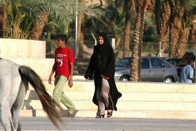 Le frère, la soeur et la queue du cheval, Aqaba - Jordanie