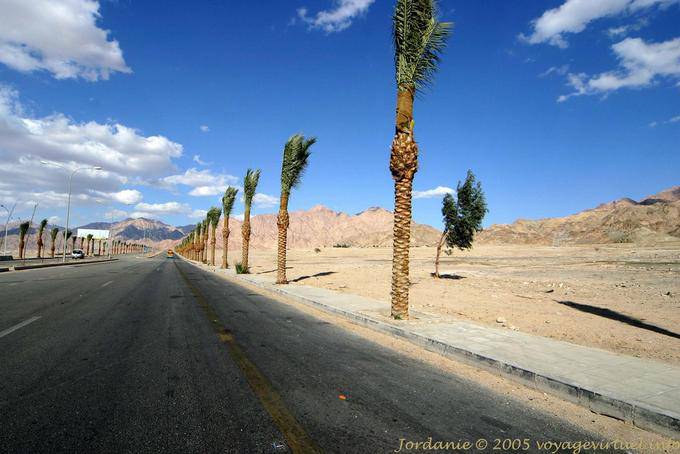 Début de la route du désert, Aqaba - Jordanie