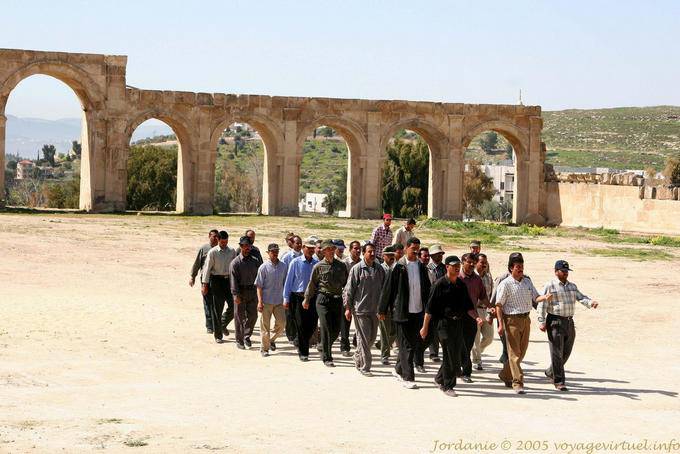 Entrainement sur l'Hippodrome, Jerash - Jordanie