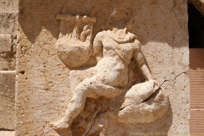 Théâtre nord detail Jerash - Jordanie