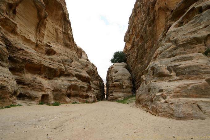 Etroitesse du Siq al-Barid, Little Pétra - Jordanie