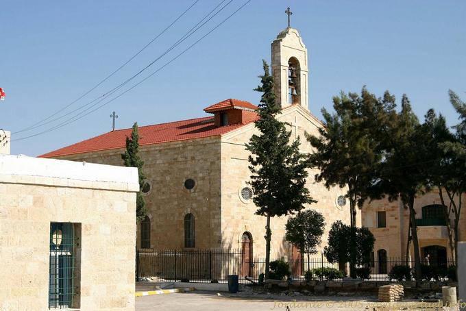 Eglise Saint George, vue depuis l'extérieur, Madaba - Jordanie