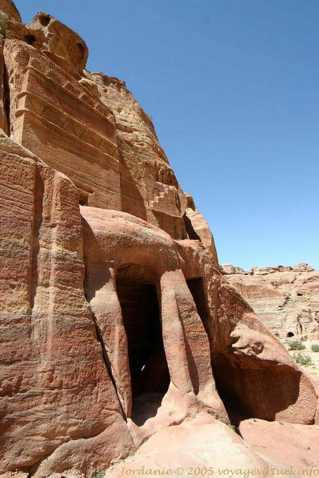 The Street of Facades, vue partielle, Khubta, Pétra - Jordanie