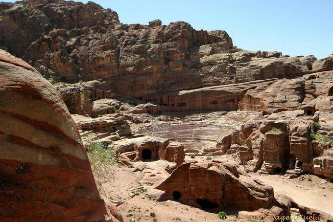 Theater from Zibb Attuf, Pétra - Jordanie