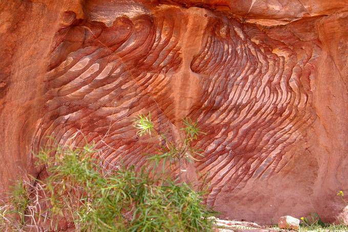 Couleurs étonnantes dans le Wadi al-Farasa, Pétra - Jordanie