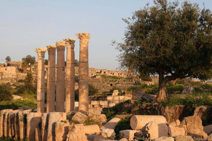Le Sanctuaire sur la route est-ouest, Gadara, Umm Qeis - Jordanie
