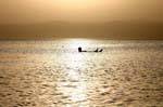 Baignade dans l'or liquide, Mer Morte, Jordanie.