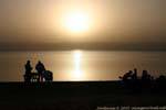 Mer Morte Coucher de soleil, Dead Sea, Jordanie.