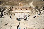 Panoramique du théâtre sud depuis le haut du diazoma, Jerash, Jordanie.