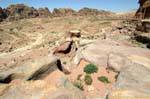 Panorama depuis les hauteurs du Jabal Al-Kubtha, Pétra, Jordanie.