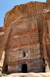 La façade de la Silk Tomb, Khubta, Pétra, Jordanie.