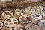 Mosaïques représentant des animaux et plantes, église byzantine de Pétra, Jordanie.