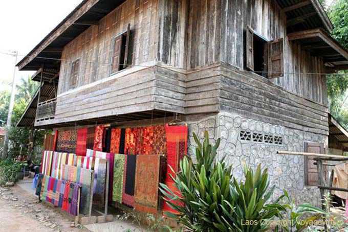 Maison typique de Ban Xanhai, Laos
