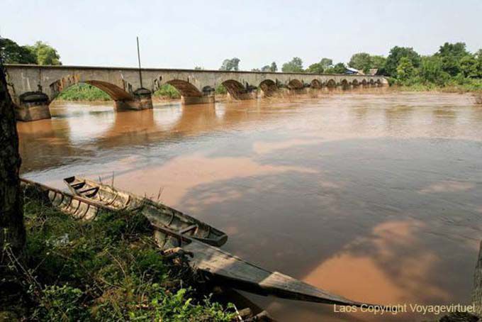 Pont français (époque coloniale), Khone Island, Laos