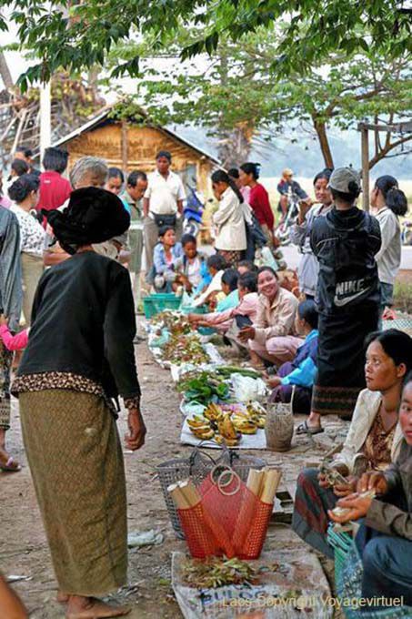 Marché du matin, Khong Island, Laos