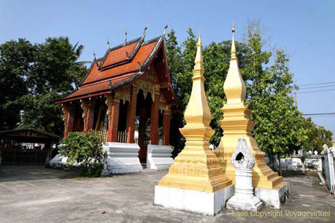 Extérieur du temple, Wat Sene Soukharam, Luang Prabang, Laos