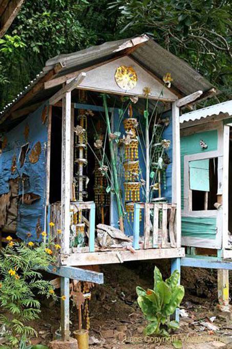 Mini salle de prière, Wat Long Khun, Luang Prabang, Xieng Men, Laos