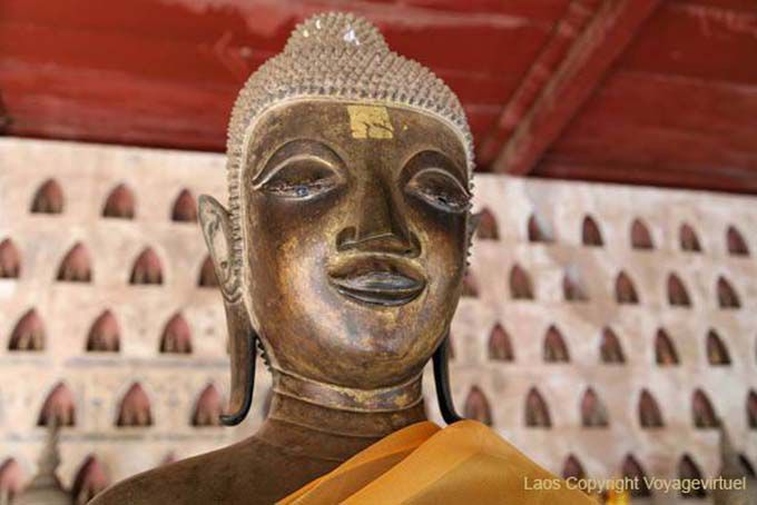 Sourire de bouddha, Vat Sisakhet, Vientiane, Laos