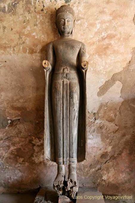 Bouddha aux mains coupées, Vat Sisakhet, Vientiane, Laos