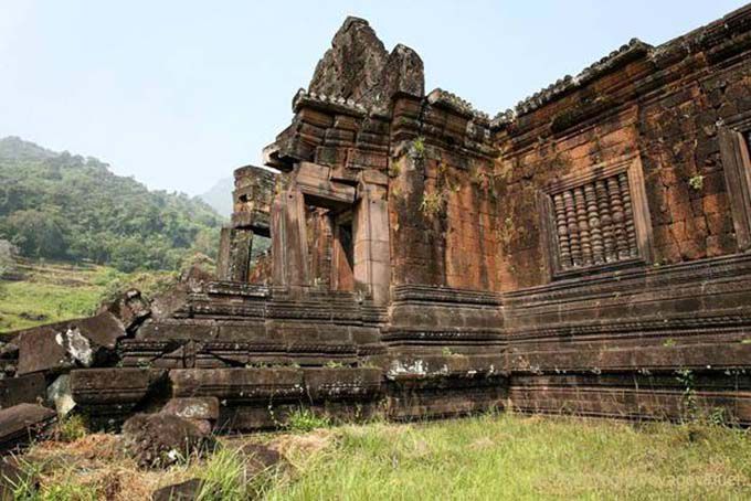 Angle du palais des Femmes, Wat Phou, Laos