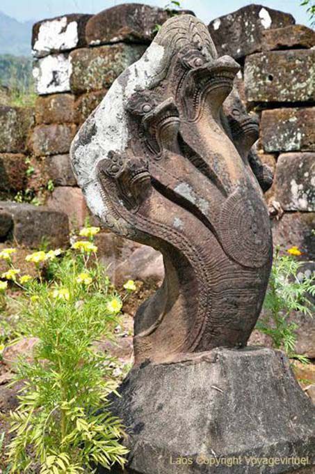 Naga à cinq têtes, Vat Phou, Laos