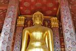 Haut du grand bouddha debout, Wat Sene Soukharam, Laos.