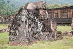 Sur le côté du palais des Femmes, Wat Phou, Laos.
