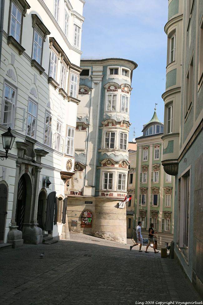Altstadt, dans la rue Altmarkt, Linz - Autriche