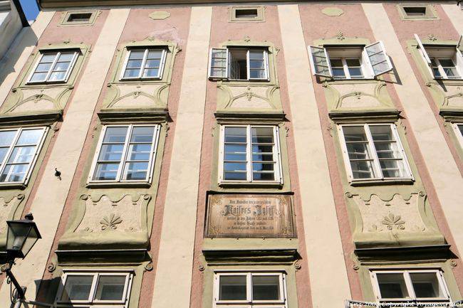 Décor de façade, Altstadt, Hofberg, Linz - Autriche