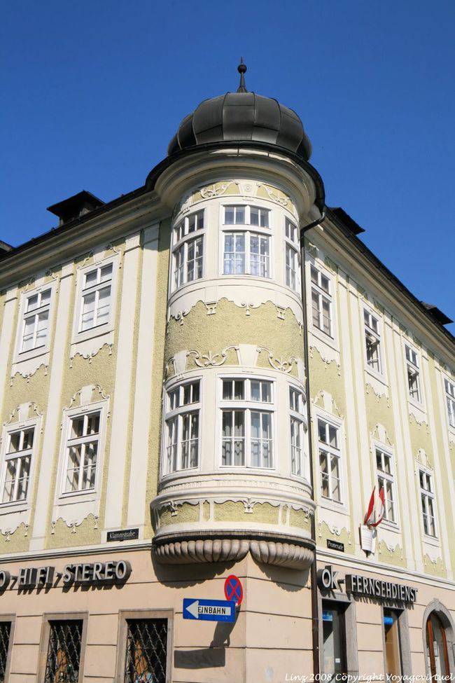 Klammstrasse, angle d'immeuble, Linz - Autriche