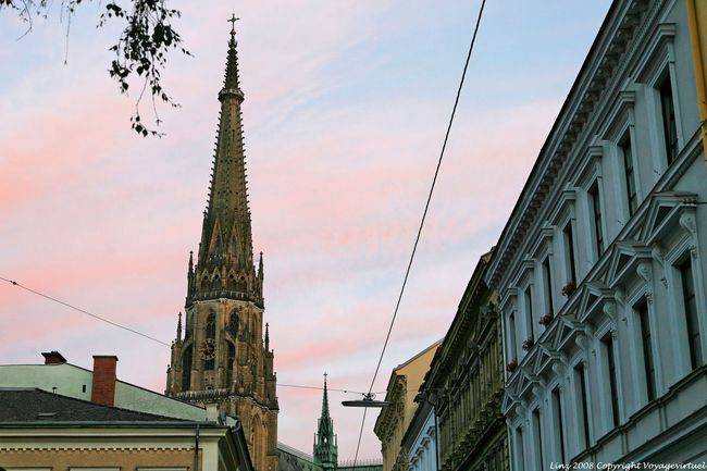 Waltherstrasse, Neuer Dom, le clocher, Linz - Autriche