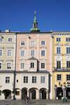 Clocheton sur une façade, Linz Hauptplatz, Linz, Autriche.