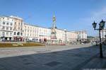 Hauptplatz, rive droite, Linz, Autriche.