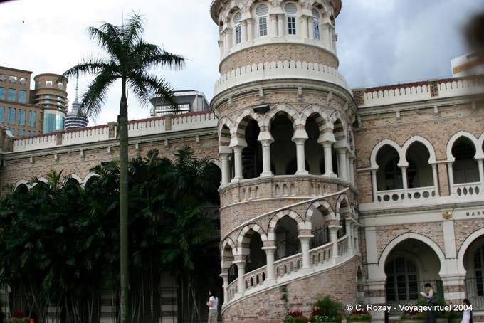 Architecture d'une tour du Sultan Abdul Samad Building, Kuala Lumpur - Malaisie