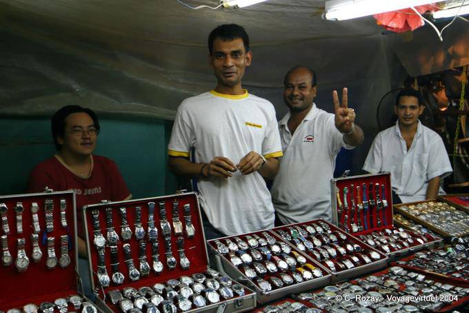 Vendeurs amicaux, Chinese market, Kuala Lumpur - Malaisie