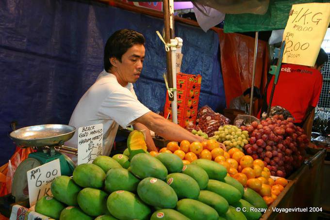 Légumes tropicaux au marché chinois, Kuala Lumpur - Malaisie