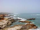 Pêche dans l'Atlantique, chemin Rmilat, Asilah, Maroc.