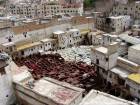 Le quartier des tanneurs vu d'une terrasse, Fès, Maroc.