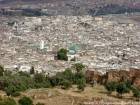 Point de vue sur Fès depuis la Nécropole Mérinide, Maroc.