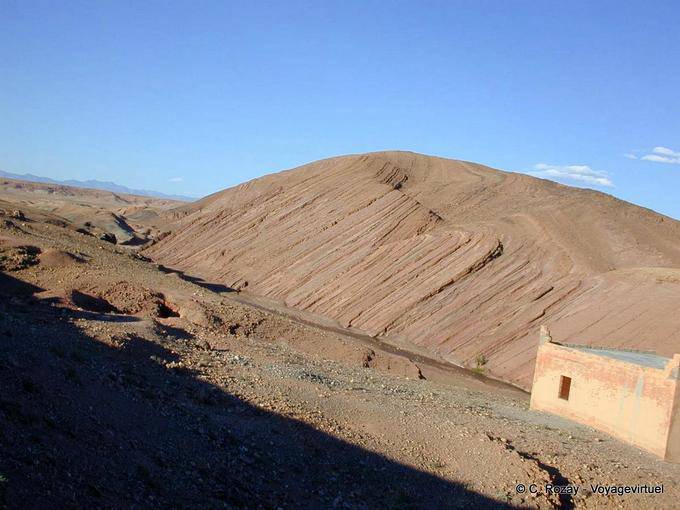 Ait Benhaddou, formations géologiques - Maroc