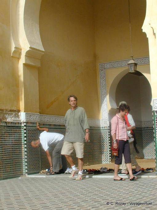 Jeremy Irons dans le Mausolée de Moulay Ismaïl, Meknès - Maroc