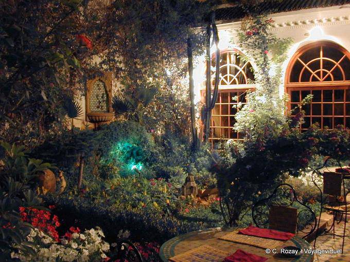 Restaurant Le Riad, le patio, Meknès - Maroc