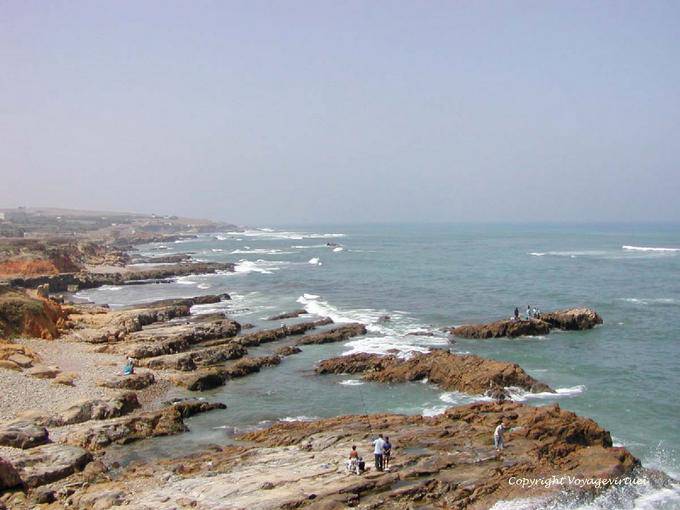 Pêche dans l'Atlantique, chemin Rmilat, Asilah - Maroc
