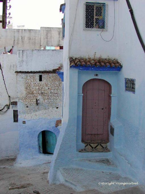 Dans le dédale du quartier Ansar, Chefchaouen - Maroc