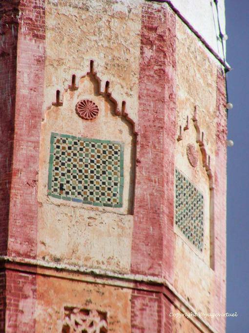 Détail du minaret de la Grande Mosquée de Chefchaouen - Maroc