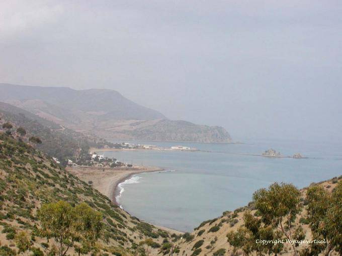 Panorama sur Cala Iris depuis les hauteurs du Rif - Maroc