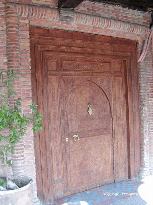 Porte en bois de cèdre, Marrakech - Maroc