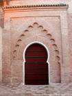 Une Porte de la Koutoubia, représentative de l'art des Almohades, Marrakech, Maroc.