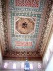 Palais de la Bahia, un plafond, chef d'oeuvre de l'architecture marocaine, Marrakech, Maroc.