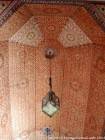 Pointillisme de plafond, Palais de la Bahia, Marrakech, Maroc.